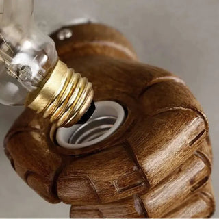 TERIVER wall light sculpted resin texture close-up