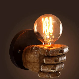 TERIVER workshop-style wall light installed interior