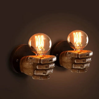 TERIVER workshop-style wall sconce unique resin design