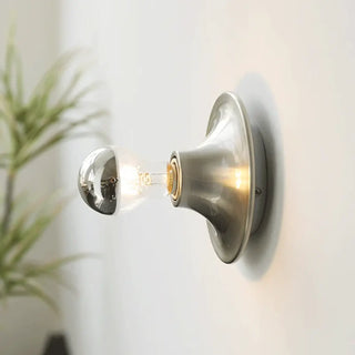 Retro metal wall sconce E27 LED silver gold white yellow vintage