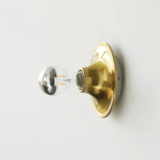 Vintage metal wall light E27 LED gold silver white Scandinavian