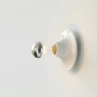 Retro Scandinavian wall sconce E27 LED metal gold white 15cm