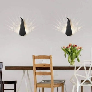 G4 6W peacock wall sconce aluminum – bracket detail
