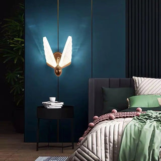 G4 4W butterfly wall light gold multicolor – side view