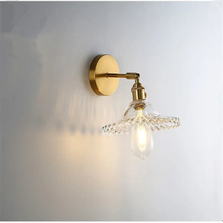 Artisan glass wall light E27 7W LED black modern bracket S/M