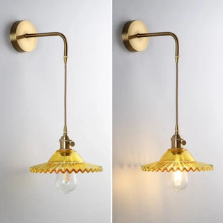 Glass bracket wall lamp E27 7W LED – coloured glass detail