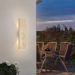 natural rock wall light LED – modern outdoor sconce