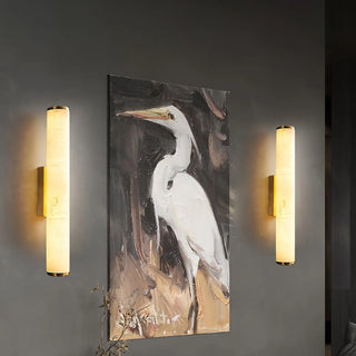 Black tubular wall sconce LED – Scandinavian 30cm fixture