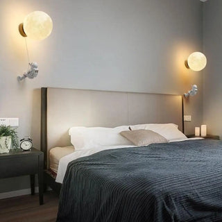 Planet design wall light G4 12W 40cm – angle view