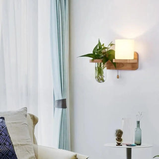 Botanical plant wall light E27 60W – side view