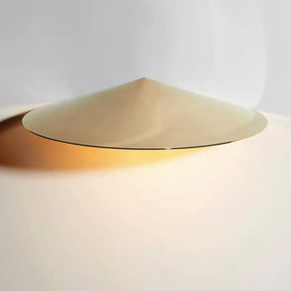 Modern cone wall light copper finish G9 LED side view