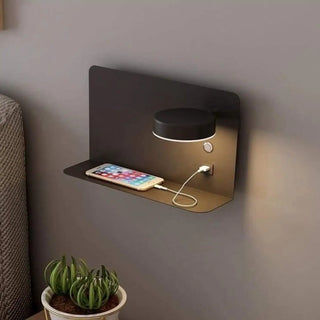USB wall sconce modern bedroom nightstand charging