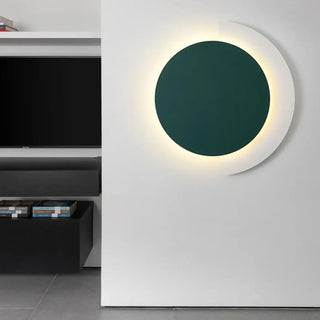 Post-modern outdoor wall sconce installed – IP65 9W colored acrylic
