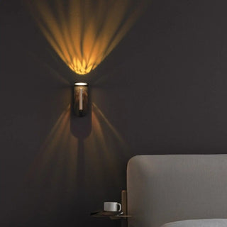 Flame projector wall lamp G4 LED 10W black detail