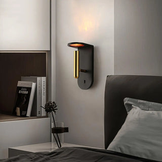Flame projector wall sconce G4 LED 10W black 20cm