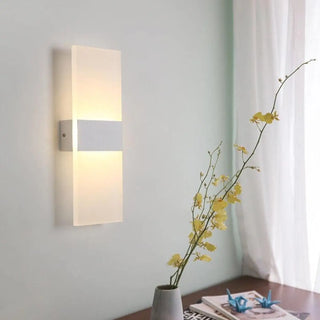 VALE rectangular wall sconce installed contemporary