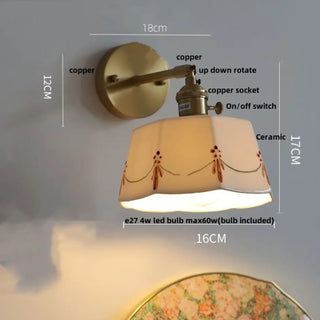TANGERE retro chic wall light installed interior