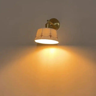 TANGERE ceramic pattern brass wall light retro chic