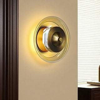 XIUAN postmodern wall sconce glass installed