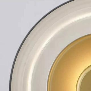 Black gold retro sconce side angle – 23cm round E14 classic