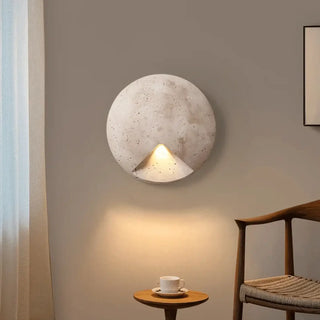 Rock concrete round G9 LED wall light IP20 modern interior