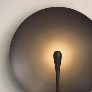 Gray round wall sconce LED 15kg solid metal