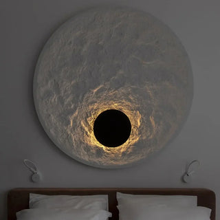 Eclipse wall sconce M 50cm – modern sculptural side angle