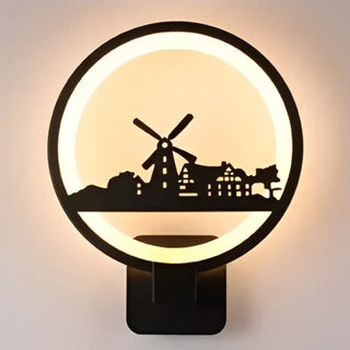 Art Deco deer wall sconce G9 LED 15W – black acrylic IP65