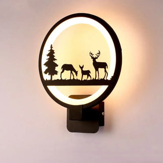 black Art Deco bird wall sconce G9 15W – IP65