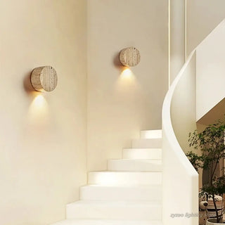 VOLCA LED wall light stone effect organic texture