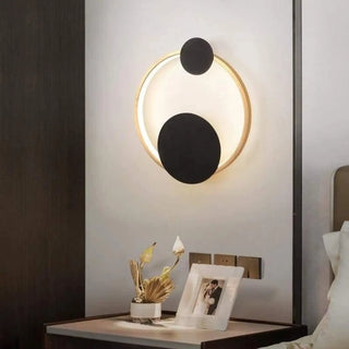 Gold oval wall light G4 LED 10W acrylic modern