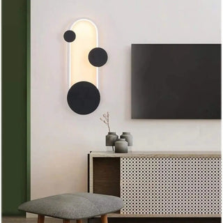 White round wall sconce G4 side view 3000K