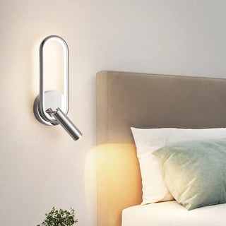 White round wall light G4 IP65 side view 25cm