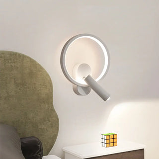 Headboard wall sconce G4 LED 11W IP65 white round