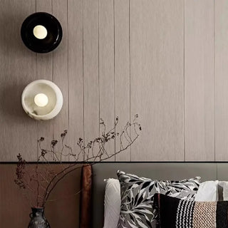 Marble glass wall sconce G9 black dimmable 26cm