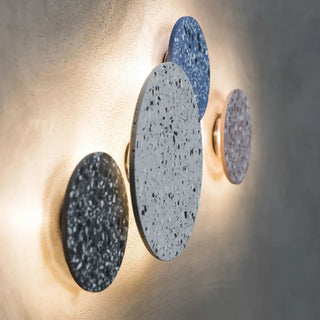 Terrazzo rock wall sconce LED 5W gray round S size
