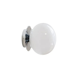 Sally frosted glass wall light bedroom setting