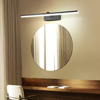 Rectangular bathroom wall sconce G4 8W LED black silver gold 41cm