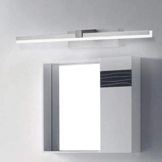 Black bathroom wall light G4 LED 8W aluminium Art Deco 41x10cm