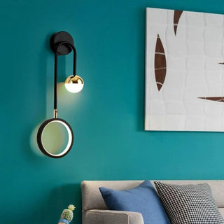Scandinavian inspired wall lamp close-up – dimmable warm 3000K bedroom