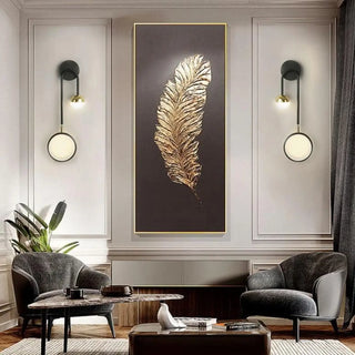 Black Scandinavian 48cm wall sconce G4 – additional profile view