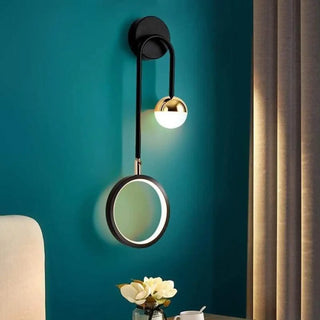 Black Scandinavian wall light close-up – dimmable G4 aluminum design
