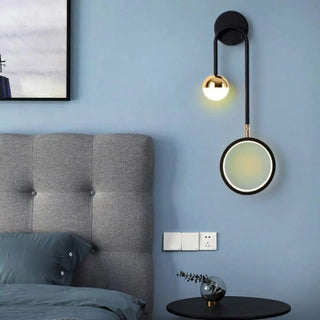 Scandinavian sconce installed bedroom – warm 3000K dimmable accent light