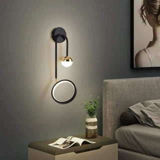 Scandinavian wall light detail – aluminum bracket and slim 48cm arm