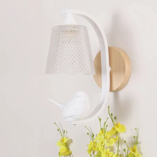 Scandinavian sparrow wall light – decorative detail close-up