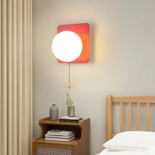 Green globe wall sconce triangle design G9 3000K