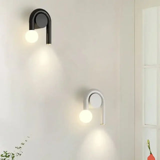 Modern Scandinavian wall light – minimalist white sconce