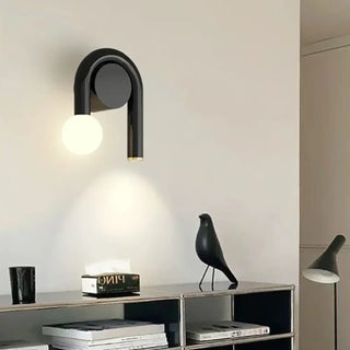 Black Scandinavian wall light LED – minimal Nordic sconce