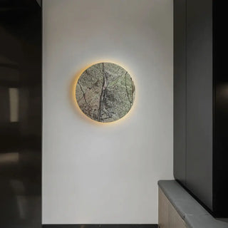 PIVAN natural stone wall light LED dimmable – close-up