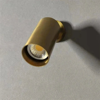 gold E27 cylindrical wall sconce – spotlight design